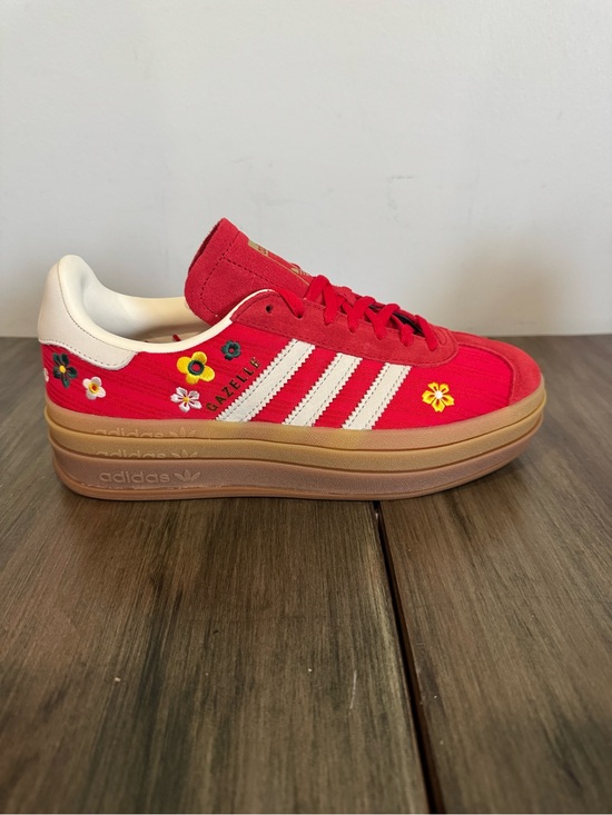 adidas Shoes - ADIDAS GAZELLE BOLD BETTER SCARLET OFF WHITE YELLOW WOMEN SHOES